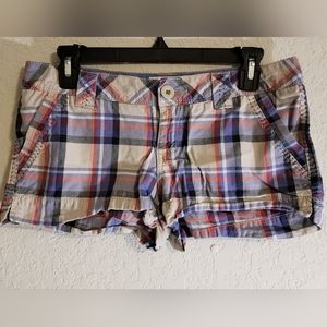 SO Cute Purple Plaid Shorts, Size 7